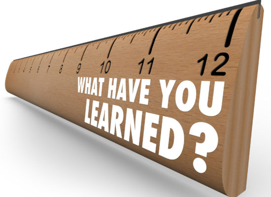 favor testing with a ruler asking what have you learned