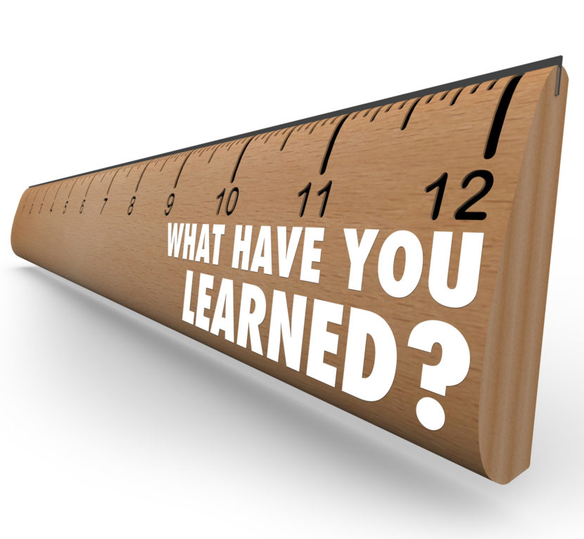 favor testing with a ruler asking what have you learned