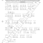- SoundEnglish Page 11 from SoundEnglish Step 2.3: I-L Reading Practice worksheet with dashed-letter words to trace and read.