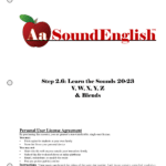 - SoundEnglish AaSoundEnglish logo: red apple with leaf and the AaSoundEnglish wordmark, header of a phonics lesson page.