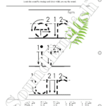 - SoundEnglish SoundEnglish phonics worksheet for the R vowel sounds of ER, IR, and UR, with letters to trace and a picture of a fern