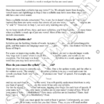 - SoundEnglish SoundEnglish Step 3: Learn the Syllable Page 2 defines the syllable and teaches how to count them in a word