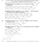 - SoundEnglish SoundEnglish Step 3: Learn the Syllable Page 9 shows several lists of multisyllable words already subdivided into syllables.