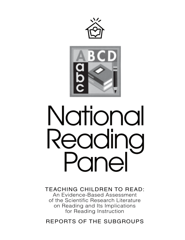 - SoundEnglish A report cover that reads "National Reading Panel Report on Teaching Children to Read, 2000
